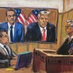 Photo: The Judge of the State of New York Juan Merchan sentences, President -elect Donald Trump, since he appears remotely with his lawyer Todd Blanche for a sentence hearing in the New York Criminal Court in New York City, on January 10, 2025.